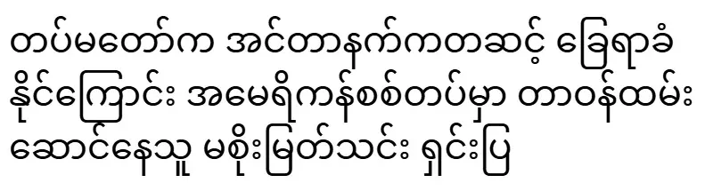 Ma Soe Myat Thin, who serves in the US Army, explained that the Myanmar Army can control and attack all people through the Internet