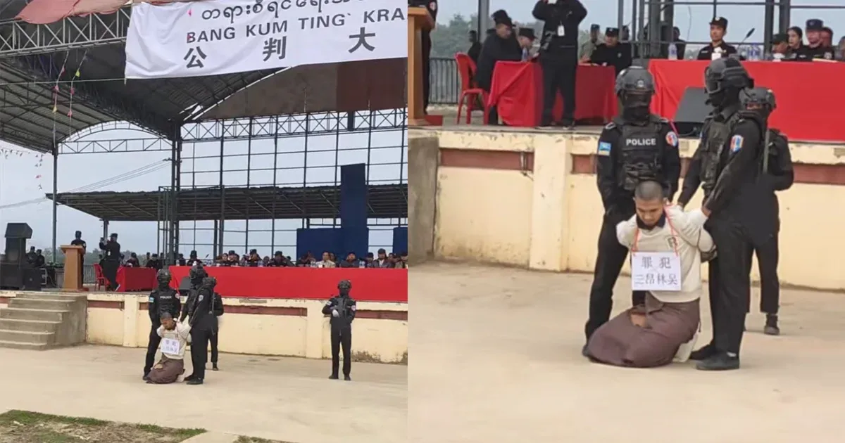 Video file of "Wa" force punishing in public