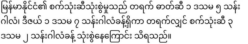 Zaw Min Tun said that there are still 40 days of spare fuel for the people