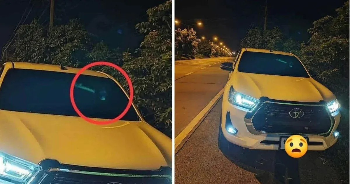 On the way home, I parked my car on the side of the road and it happened to me