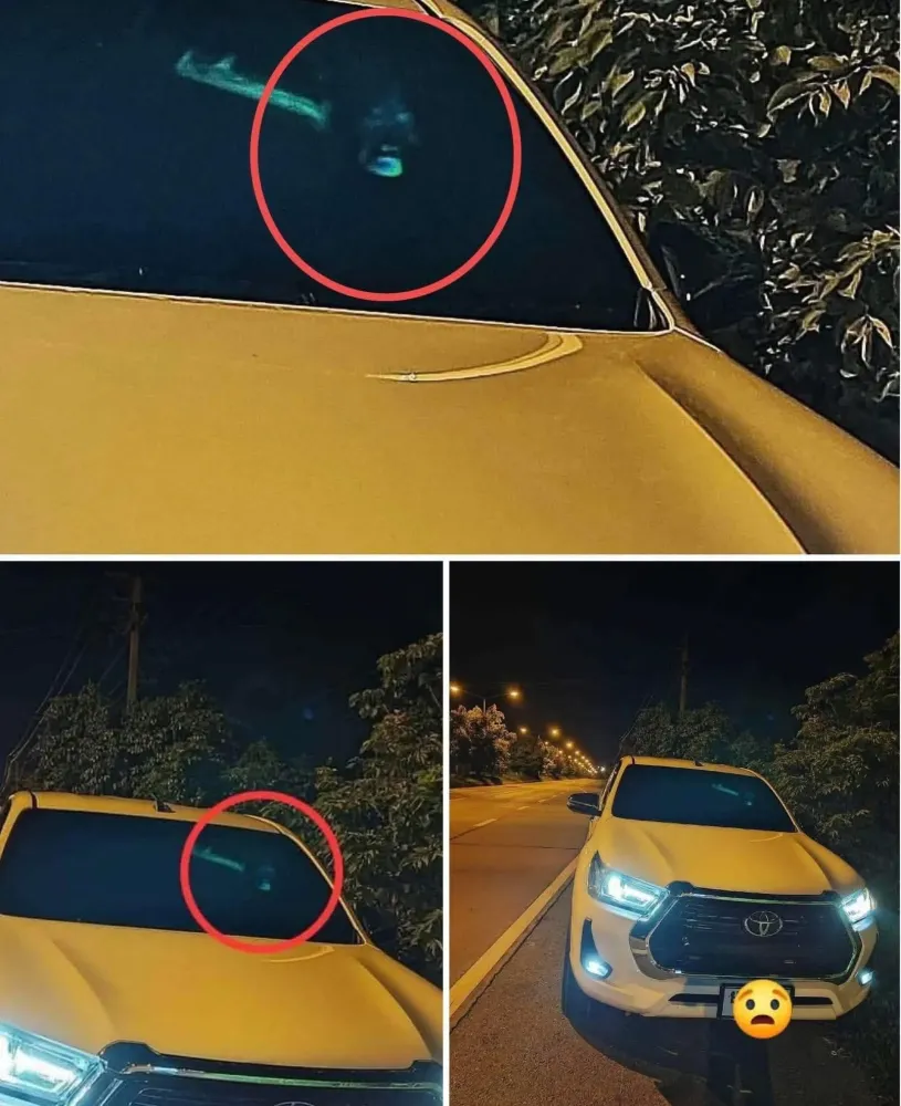 On the way home, I parked my car on the side of the road and it happened to me