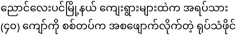 Video file of the army disappearing more than 40 civilians from the villages of Nyaung Lay Pin Township.