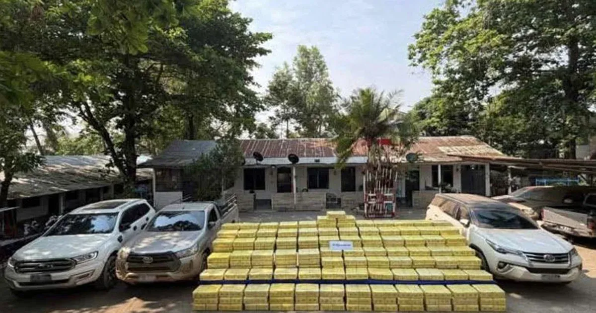 Nearly 18 million methamphetamines were seized unattended in the Thai-Myanmar border town of Tachilek