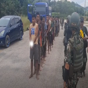 Prisoners of war captured from the city capture battle