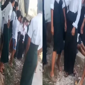 A student of G-7 was in a fight at Atka (1) school in Shwe Pytha Township